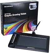 Monoprice 10 x 6.25 Inch Graphic Drawing Tablet 8 Hot Keys Pen Stylus Windows view 6