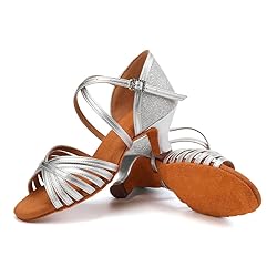 YKXLM Latin Dance Shoes Ballroom Women Salsa Tango