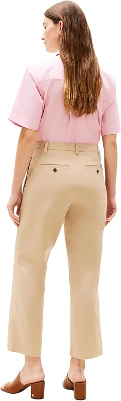 Women's Co GMD Pantalon Chino Droit Slim WW0WW49647, Beige, Taille 34 — photo 2 sur 6