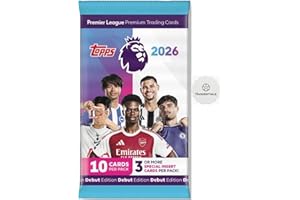 Premier League Topps 2026 1 Pack of 25/26 New Soccer Cards + hassentials Sticker