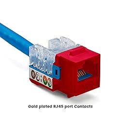trueCABLE Cat6 Keystone Jack, Unshielded (UTP), 90