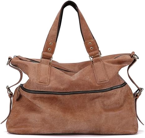 Amazon Co Jp ファッション大容量 レザーメンズバッグトレンドカジュアルショルダーバッグファッションメッセンジャーバッグ15インチハンドバッグ大容量内部 色 Brown ホーム キッチン