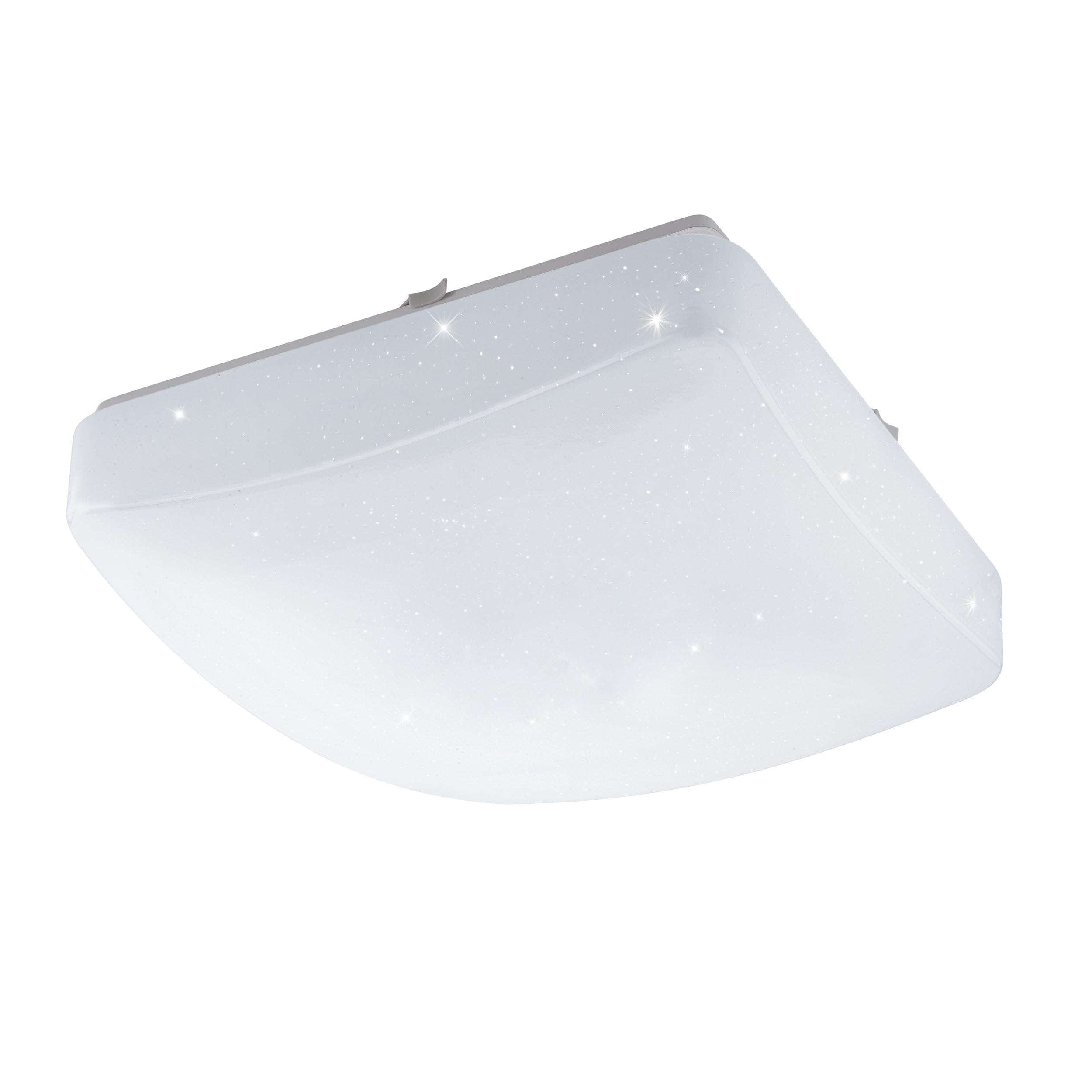 Eglo Relax & Work LED Ceiling Lamp Giron-RW, Single-Light Ceiling Fixture, Made of Steel and Plastic, Colour: White, Modes Selectable via wall Switch