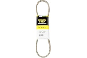 MaxPower Premium 1/2" x 34" Kevlar Reinforced V Belt for Lawn Mower, Snow Blower