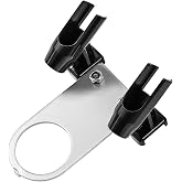 Uouteo Mini Airbrush Holder Stand Holds up to 2 Airbrush Guns | Mini Airbrush Holder Attaches to Compressor, Convenient and Space Saving, Easy To Install