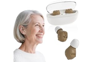 Hearing Aids, Rechargeable In Ear with Smart Noise Cancellation for Clear Sound and Comfortable Fit in Seniors and Individual