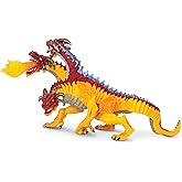 Safari Ltd. Fire Dragon Figurine - Detailed Vibrantly Colored 8.5" Model Figure - Fune Educational Fantasy Play Toy for Boys, Girls & Kids Ages 4+