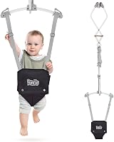 FUNLIO Baby Door Jumper 6-24 Months with Door Clamp 40 Lb Bearing Black