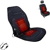 Winter Seat Cushion Cover Warmer, Full Back & Seat Warming Pad with Expanded Area, Fits Cars, Trucks, SUV, Van | Blacks (1)