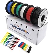 Fermerry 28 AWG Silicone Stranded Wire 0.08mm² 600ft multi color 6 colors