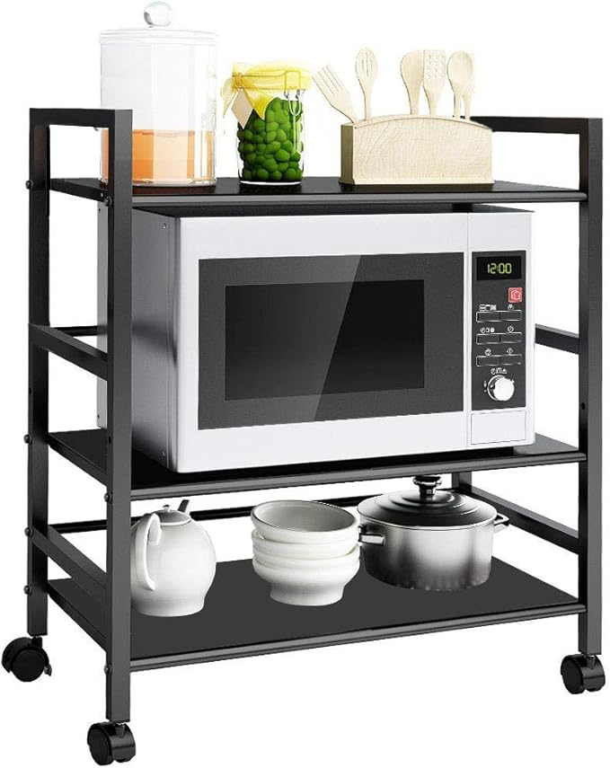 Plantex Premium 3Shelf Microwave Oven Stand Trolley Stand/Storage Rack