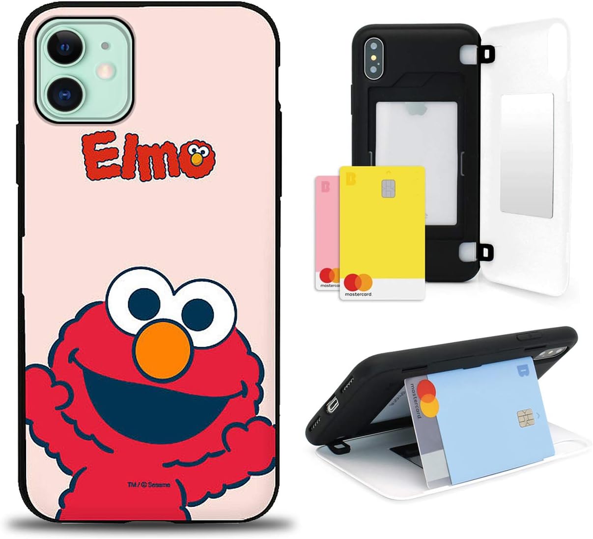 Amazon Iphone 11 アイフォン 11 スマホケース カード収納 ミラーケース カードケース セサミ セサミストリート エルモ クッキーモンスター ビッグバード オスカー 6 1インチ ケース カバー 通販