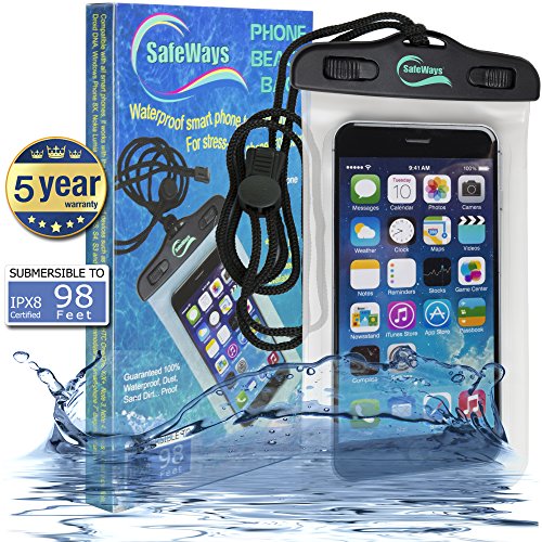 100% Waterproof Transparent Seal Phone Case For Men & Women - Compatible With All iPhone, Samsung, HTC, Sony, Nokia Models & All Cellphones/Tablets/iPods/Cameras Up To 7-Inch – By Safeways