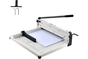VEVOR Heavy Duty Paper Cutter, 17" Industrial Commercial Guillotine Paper Cutter for A3 Paper, 400 Sheet Capacity, Solid Stee