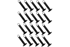 GAROZATION 20pcs Logo Dish Rack Football Cone Stand Plastic Football Cones Racks Training Holders Black Pp