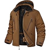 GEMYSE Men's Ski Jacket Winter Snow Coats Waterproof Snowboard Jacket Hooded insulated Windproof Parka With Multi-Pockets