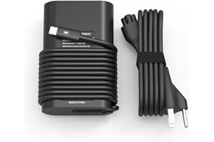 YBRUZRUB 65w 45w USB-C Type C Laptop Charger Replacement for Dell Latitude 7275 7370 5420 5285 5290 5520 XPS 13 9250 9360 9365 9370 9380 9350 9550 Chromebook 3100 3400 5190 la65nm170 02YK0F Adapter Power Cord