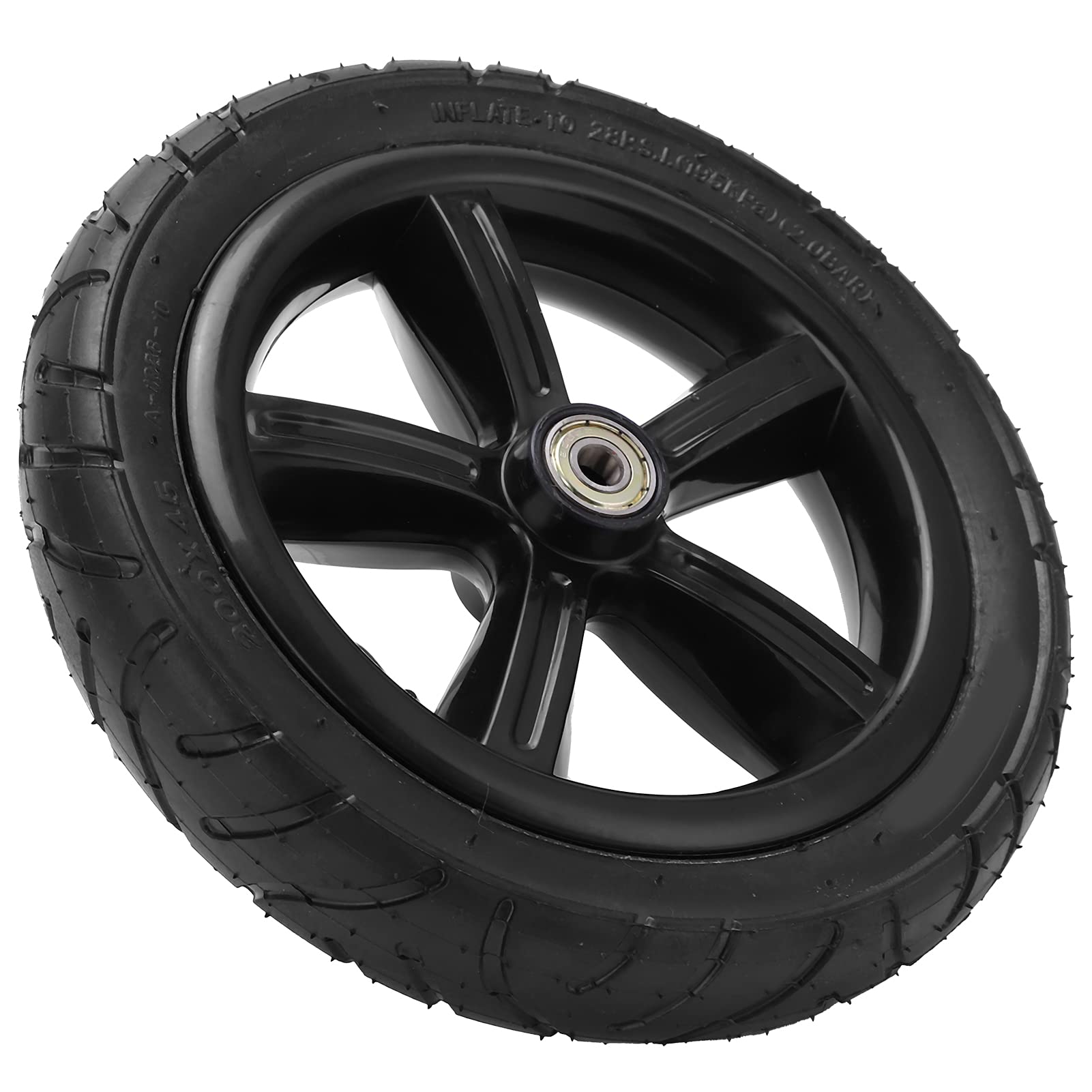 VGEBY Electric Scooter Tire, 8 Inch 200x45 Pneumatic Wheel with Inner Tube for Electric Scooter with Hub and Bearings Electric Scooter