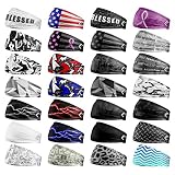 Elite Athletic Gear 50+ Designs! Unisex Headband/Sweatband. Best for Sports, Fitness, Working Out, Yoga. Tapered Design