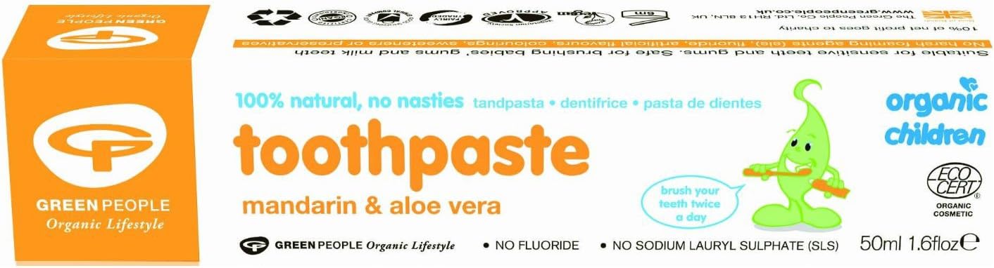 Childrens Mandarin Toothpaste (50ml) - ( x 5 Pack)