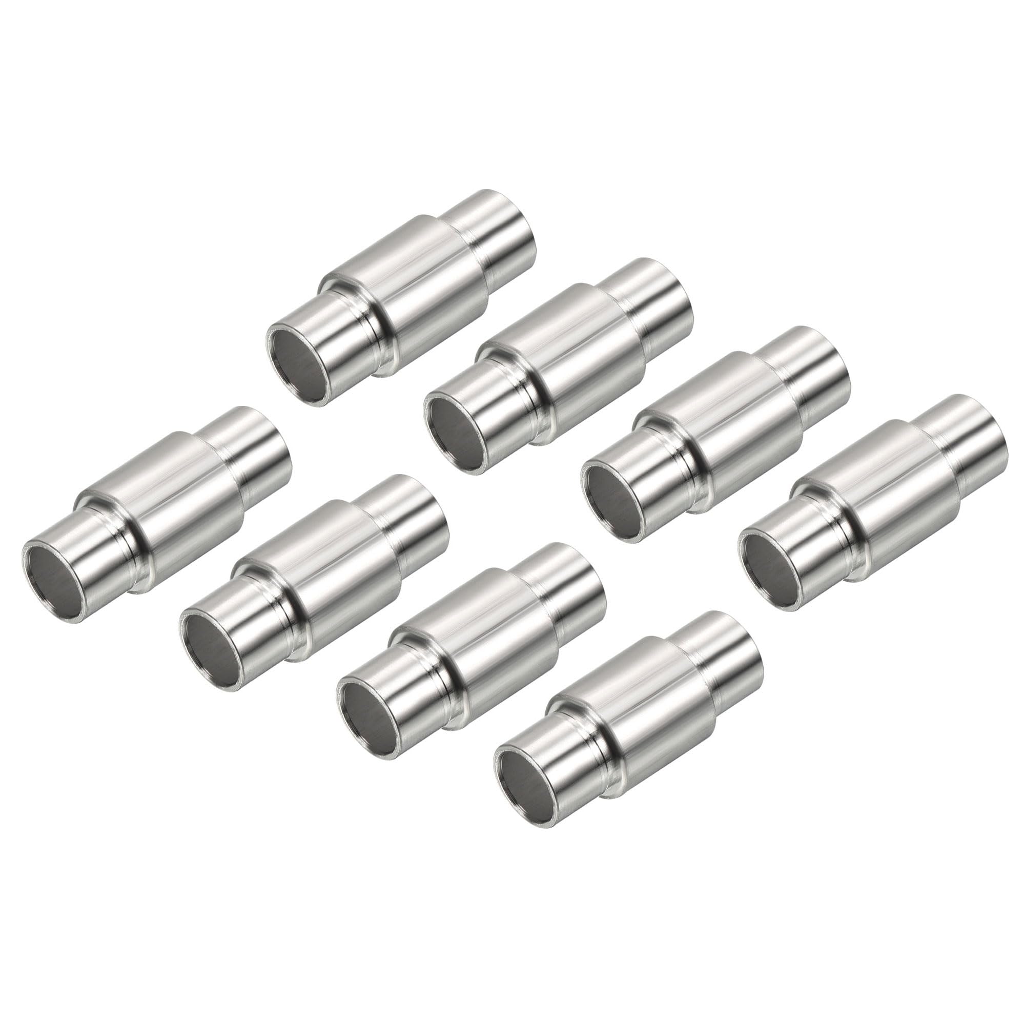 M METERXITY 16 Pack Spacers - Inline Axle Bearing Spacer Washers Aluminum Hardware, Apply to Roller Skating/Outdoors (8mm OD, Silver)