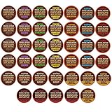 40-count EKOCUPS Organic & Fair Trade Gourmet Coffee Single Serve Cups for Keurig K Cup Brewer Variety Pack Sampler