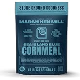 Marsh Hen Mill Sea Island Blue Cornmeal | Corn with Floral Aroma | Perfect Stone Ground Cornmeal for Corn Bread | Traditional Blue Corn Flour | 100% Natural &amp; Gluten Free, 24 oz (Pack of 1)