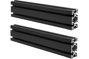 Seekliny 2Pack 4080 T Slot Aluminum Extrusion 1830mm Black Extruded Aluminum Profile 40x80 T-Slotted Framing European Standard Anodized Linear Rail for 3D Printer Accessories Parts