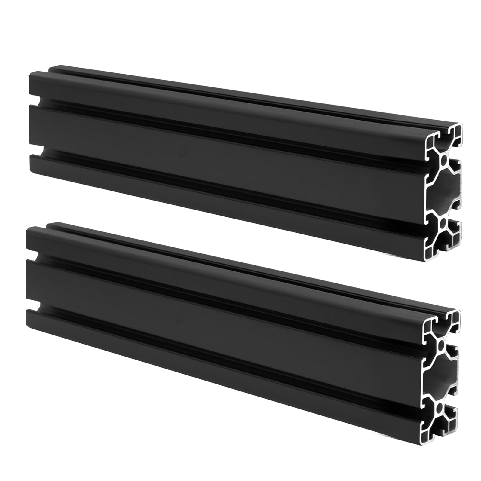 Photo 1 of Seekliny 2Pack 4080 T Slot Aluminum Extrusion 1830mm Black Extruded Aluminum Profile 40x80 T-Slotted Framing European Standard Anodized Linear Rail for 3D Printer Accessories Parts