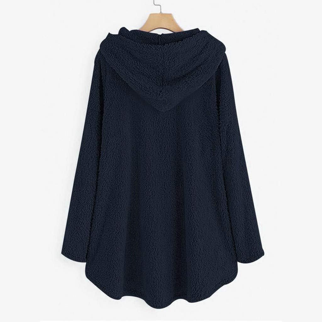 aihihe Womens Sherpa Pullover Plus Size Faux Fur Sweatshirts Hoodies Button Down Oversized Fuzzy Fleece Coats Jackets at  Women’s Clothing store