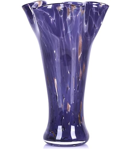 工芸品 Murano Glass Vase (Purple) Stunning Murano Alfredo Barbini Sommeroso Art Glass Vase