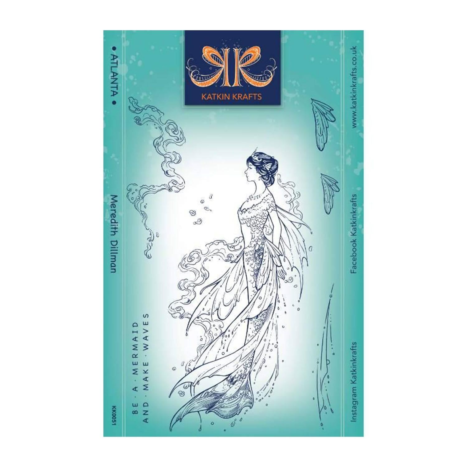 KatKin Krafts Clear Stamp Set-Atlanta, 6 x 8 ins