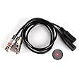 650nm red line laser module industrial laser module adjustable focus line length 19.7″ DC plug diameter 10mm (point-2packs)