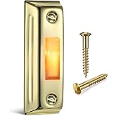 Dreyoo Metal Lighted Doorbell Push Button, Wired Doorbell Switches, Gold | Heavy Duty LED Lighted Wall Mounted Doorbell Push Buttons for Home Universal Garage Door Opener Switch, Property in Copyright