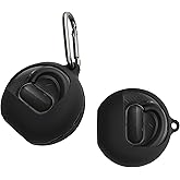 kwmobile Case Compatible with Anker Soundcore V40i Case - Silicone Cover Holder for Earbuds - Black