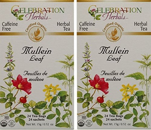 Celebration Herbals Organic Mullein Leaf Tea Caffeine Free 2 Pack 48 Bags In Total Buy Online In Antigua And Barbuda At Antigua Desertcart Com Productid 41815593
