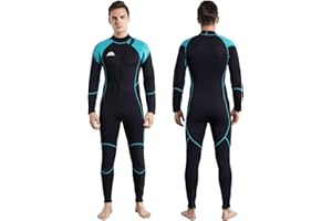 XUKER Women Men Wetsuit 2mm 3mm, Neoprene Wet Suits Front/Back Zip in Cold Water Full Body Dive Suit for Water Sports
