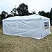Tangkula 10’X20’ EZ POP UP Tent Gazebo Wedding Party Folding Canopy Carry Bag Cross-Bar (White)