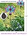 Bright Zeal Metal & Glass Flower Garden Decor Solar Lights