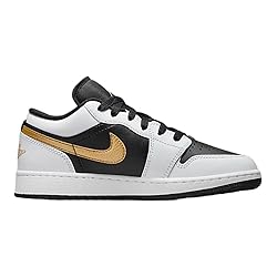 Air Jordan 1 Low Gradeschool White/Metallic