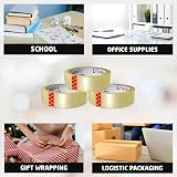 1ABOVE Clear Packing Tape 3 Rolls 24mm x 40m Strong Adhesive Sellotape view 5