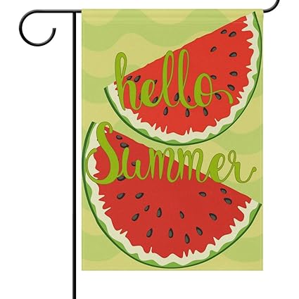 Amazon Com Mesllings Red Slices Of Watermelon Garden Yard Flag