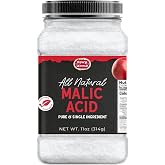Malic Acid Powder 11 oz Jar - Pure &amp; All Natural, Food Grade, Crystals, Tart Flavor, Gluten Free, Non-GMO by Spicy World