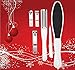 Essential Pedicure Set,6pc Gift Set.Pedicure Rasp & Foot File,Callus Remover,Specialized Nail Clipper Set,Sapphire Nail File Super Stocking Stuffers.Great Christmas, Gift Idea for Women,Men,