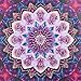 Diamond Painting DIY 5D Special Shape Rhinestones, ABEUTY Red Mandala Flowers, Partial Drill Crystal Diamond Art Kits