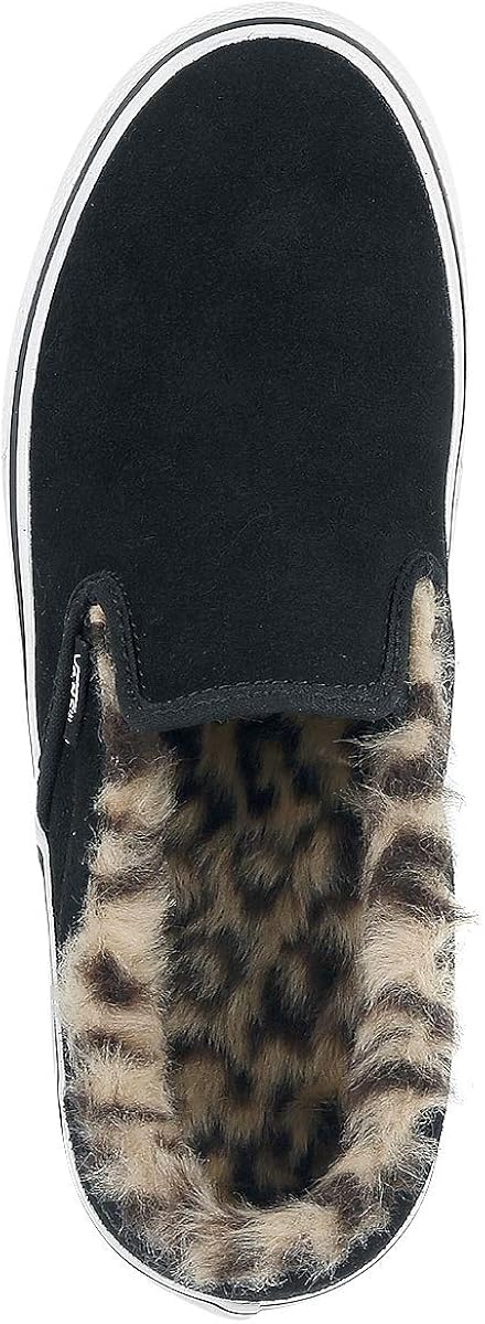 vans suede slip on platform fur