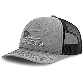 Richardson Trucker Hat Puerto Rico Island Map Flag C Embroidery Polyester Baseball Cap Snapback Heather Grey Black