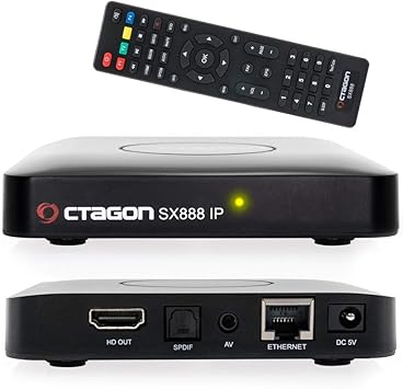 Octagon SX888 H265 Mini receptor de caja IPTV con Stalker, lista de reproducción m3u, VOD, Xtream, WebTV [USB, HDMI, LAN] Full HD [negro]: Amazon.es: Electrónica
