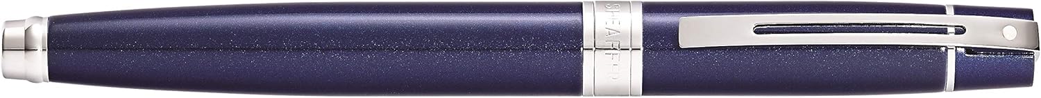 Sheaffer 300 - Refillable fountain pen, fine nib, glossy blue finish, chrome plate trim, E0934143 - Image 4