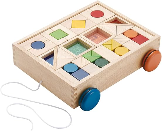 Amazon ぼん家具 積木 つみき 木のおもちゃ 木製おもちゃ オモチャ 1歳半 2歳 3歳 音が鳴る 積み木 おもちゃ